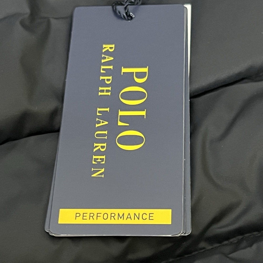 Polo Ralph Lauren Performance Full Zip Puffer Jacket Black Logo Mens 3XB New - Picture 15 of 15